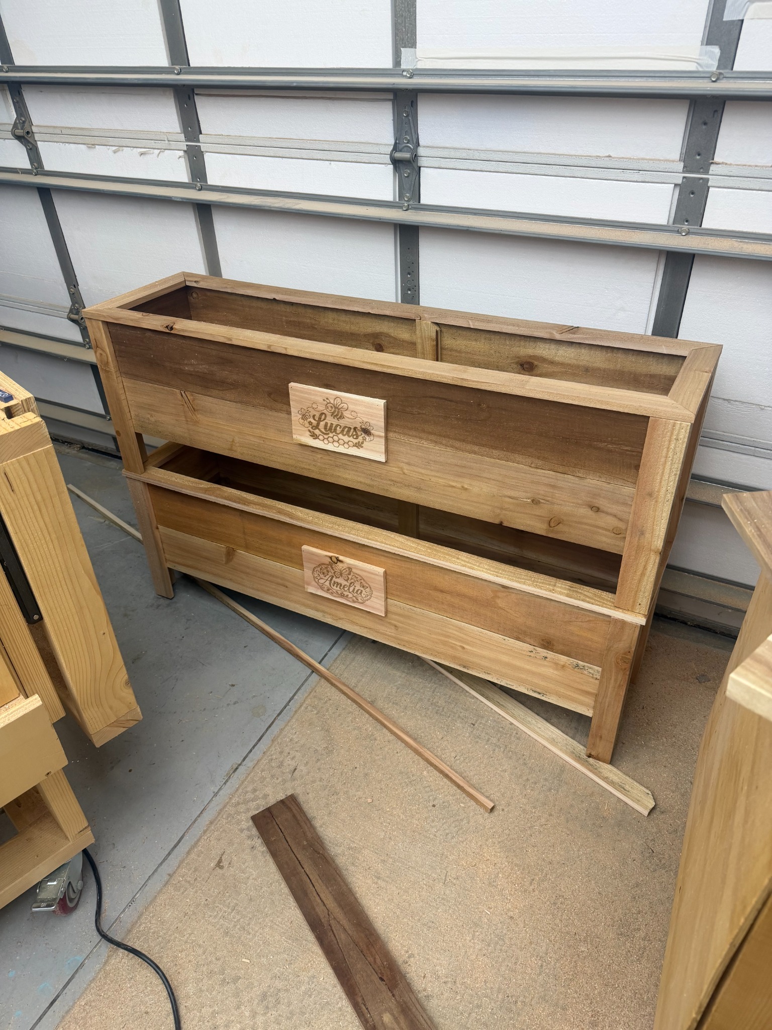 Completed custom cedar woodworking project 5 by SAS Wood Works