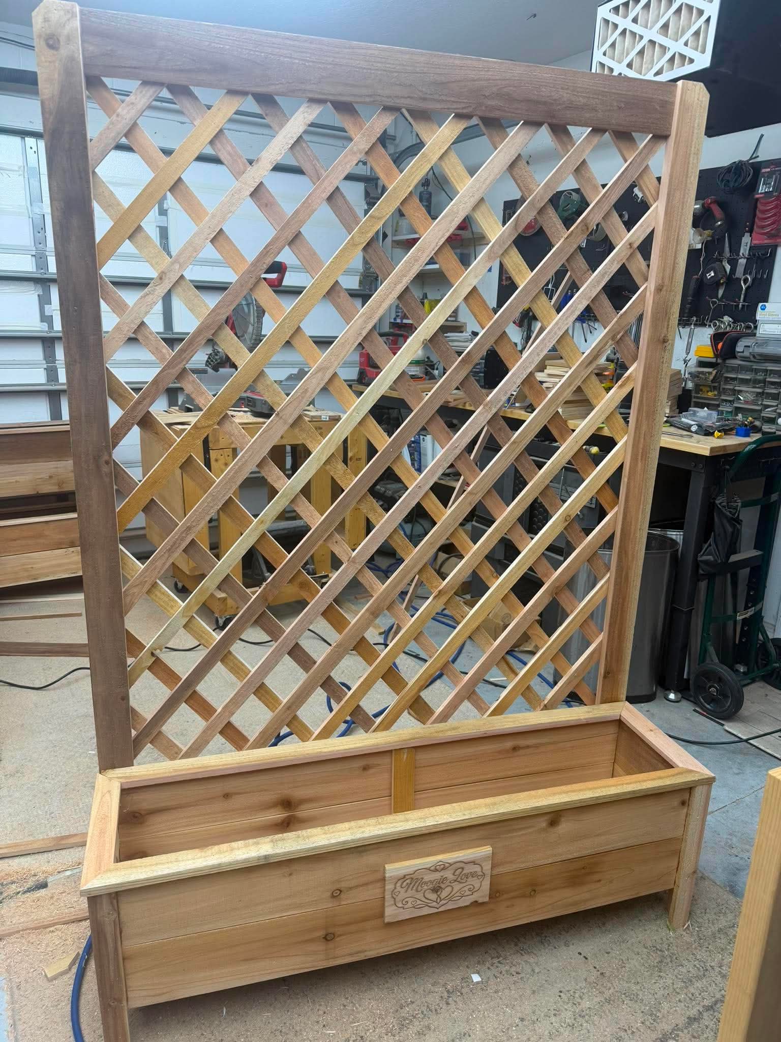 Completed custom cedar woodworking project 6 by SAS Wood Works